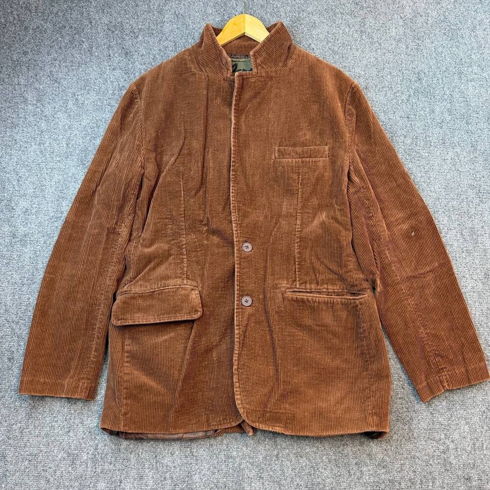 Vintage Parts Brown Corduroy Blazer Jacket Mens Large USA Design